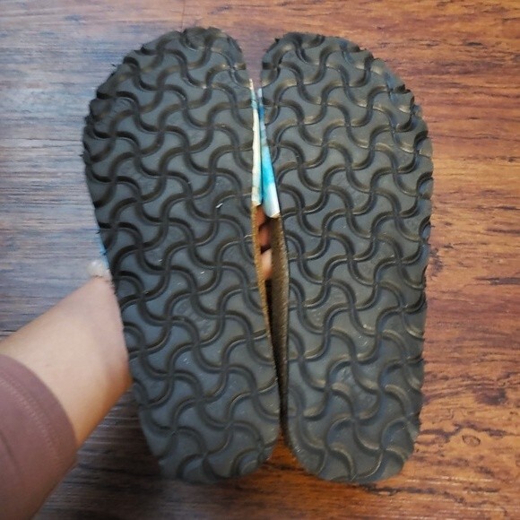 Birkenstock Papillio Blue Clouds Chic Feminine Retro Y2K Softbed Narrow Size 37 - Picture 3 of 6